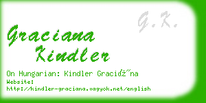 graciana kindler business card